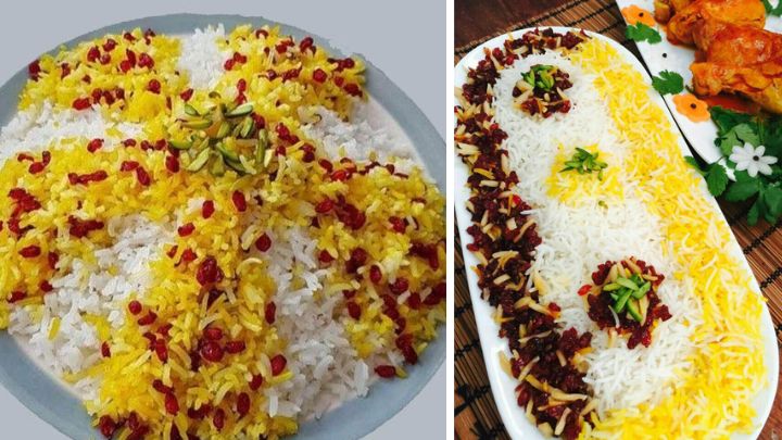 تزیین برنج زعفرانی برای مهمانی‌های خاص: از ساده تا مجلل