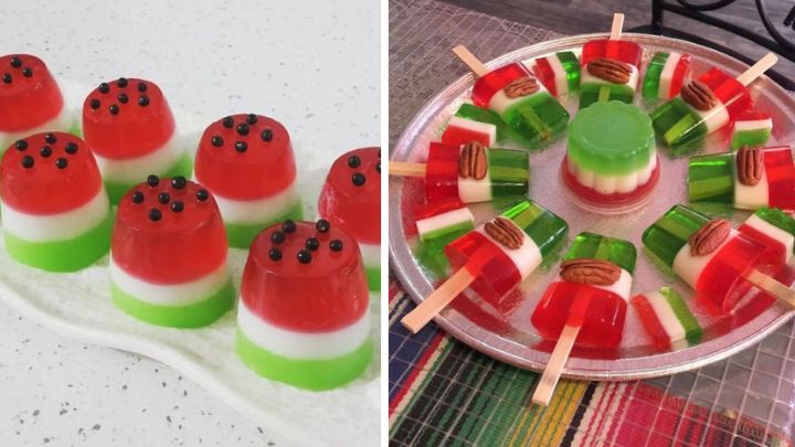 ایده‌های تزیین ژله با طرح بستنی هندوانه برای یلدا 1403