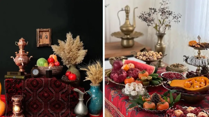 ایدههای چیدمان سفره شب یلدا؛ سنتی و مدرن ایدههای چیدمان سفره شب یلدا؛ سنتی و مدرن