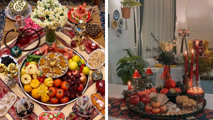 ایدههای چیدمان سفره شب یلدا؛ سنتی و مدرن ایدههای چیدمان سفره شب یلدا؛ سنتی و مدرن