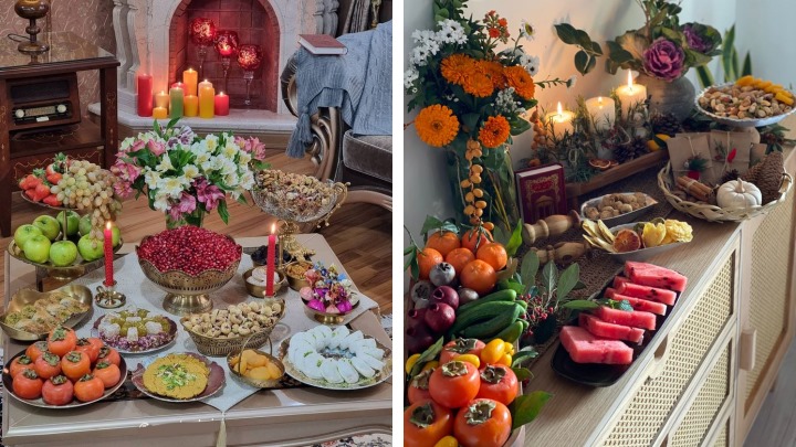 ایدههای چیدمان سفره شب یلدا؛ سنتی و مدرن ایدههای چیدمان سفره شب یلدا؛ سنتی و مدرن