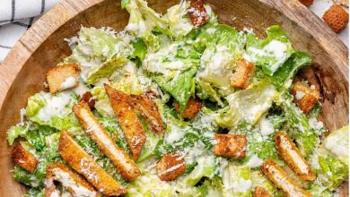 طرز تهیه سالاد سزار با سس مخصوص+ نکات و فوتوفن ها