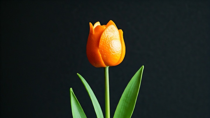 نحوه ساخت گل لاله با پوست پرتقال نحوه ساخت گل لاله با پوست پرتقال