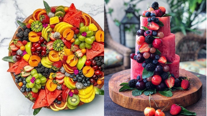 تزیین هندوانه به شکل کیک