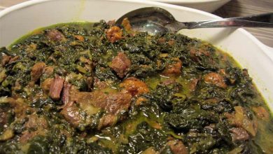 کالری خورشت اسفناج چقدر است؟