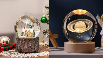 ۱۶ ایده بی‌نظیر برای هدیه با گوی‌های شیشه‌ای دکوراتیو