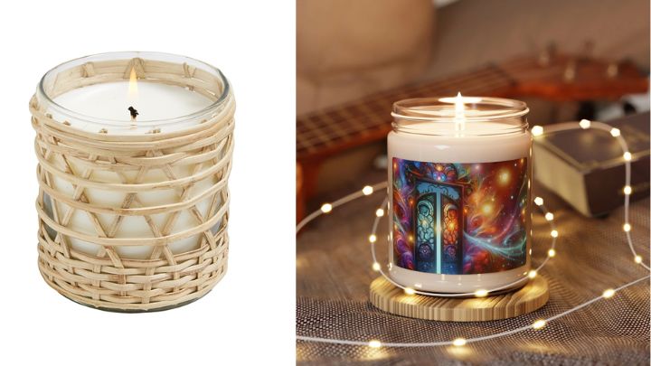 انواع مدل‌های شمع لیوانی فانتزی
