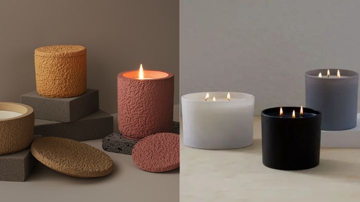 انواع مدل‌های شمع لیوانی؛ شیک و فانتزی