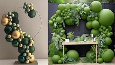 ایده‌ خلاقانه برای بادکنک آرایی تولد با تم سبز رنگ