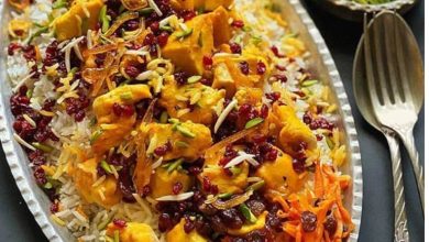 طرز تهیه شیرینپلو برای ناهار + نکات و فوتوفن ها