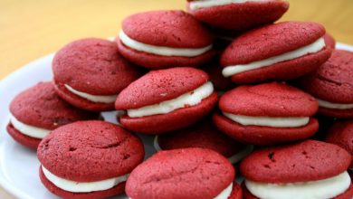 طرز تهیه ووپی پای ردولوت برای ولنتاین؛ مرحله به مرحله