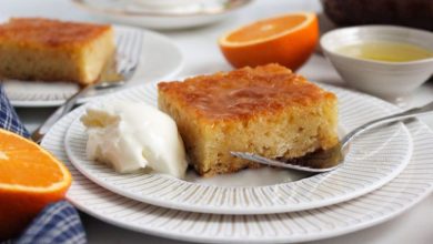 طرز تهیه کیک پرتقالی بدون فر در قابلمه