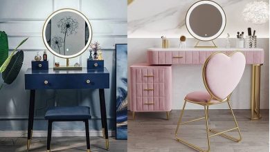 ایده‌های میز آرایش با آینه گرد؛ مکمل دکوراسیون مدرن