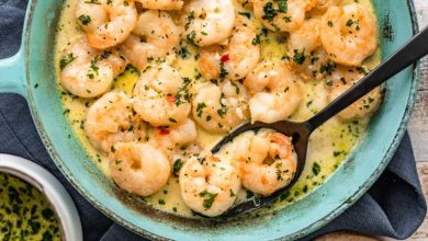 طرز تهیه میگو با سس خامه‌ای نارنج (یک شام خوشمزه با نکات)