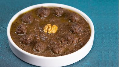 طرز تهیه فسنجان با گوشت قلقلی+ نکات و فوت‌وفن ها