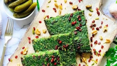 طرز تهیه کوکو برگ کرفس + نکات و فوتوفن ها