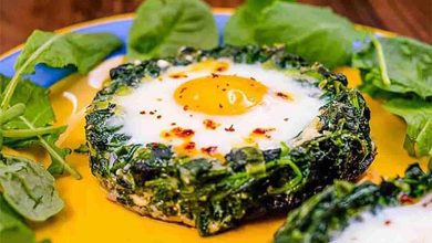 کالری نرگسی اسفناج چقدر است؟