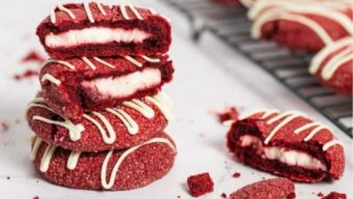 طرز تهیه کوکی ردولوت با کرم پنیری؛ برای ولنتاین