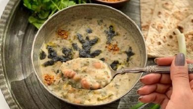 طرز تهیه آش جو دوغ