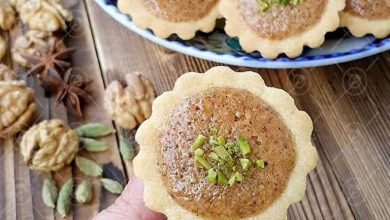 طرز تهیه تارتلت گردویی برای عید؛ دسر جذاب فرانسوی