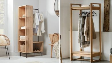 رگال‌های لباس چوبی؛ راهی شیک و کاربردی برای نظم‌دهی اتاق