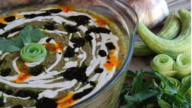 آش خیار چنبر اراک و همدان خانگی؛ به روش سنتی