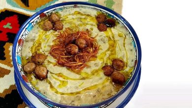 طرز تهیه آش سنگ سیر به روش کردی+ نکات و فوتوفن ها