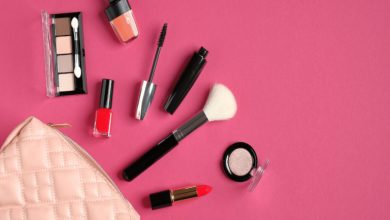 چیدمان خلاقانه لوارم آرایشی