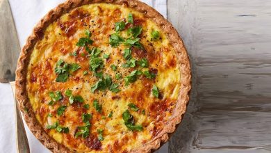 طرز تهیه کیش سبزیجات با مرغ؛ غذای مدرن فرانسوی