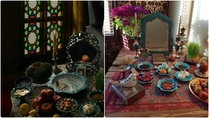 سفره هفت سین با تم سنتی 