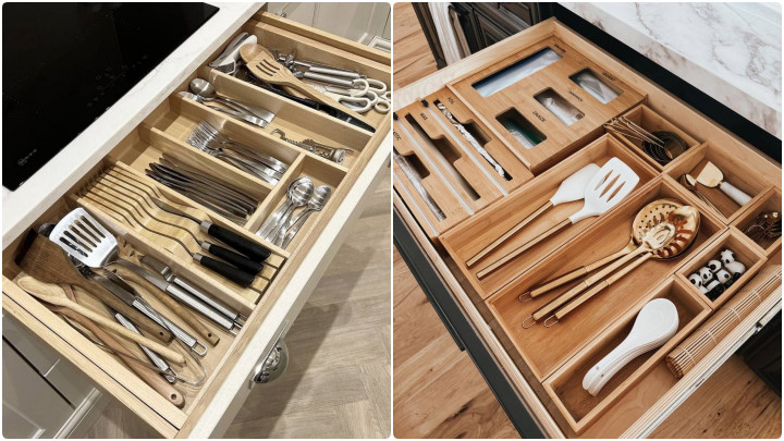 اصول چیدمان کشو آشپزخانه برای دسترسی سریعتر اصول چیدمان کشو آشپزخانه برای دسترسی سریعتر