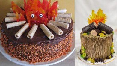 کیک چهارشنبه‌سوری با تزیین آتشین؛ ایده‌ای خلاقانه برای جشن