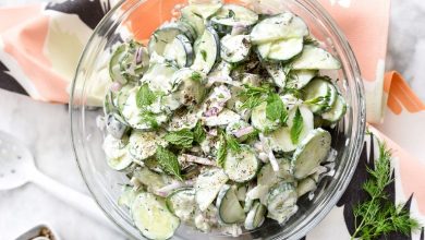 سالاد خیاز و پیاز به روش یونانی