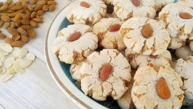 طرز تهیه شیرینی بادام و نارگیل ترک دار؛ برای عید نوروز