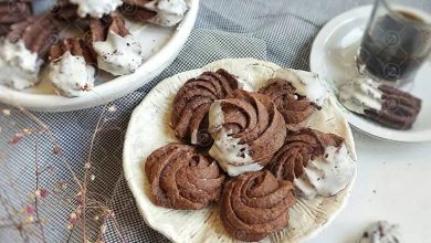 طرز تهیه شیرینی رزت قهوه و شکلات برای عید نوروز