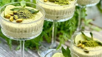 طرز تهیه محلبی پسته برای افطار؛ دسر خوشمزه عربی