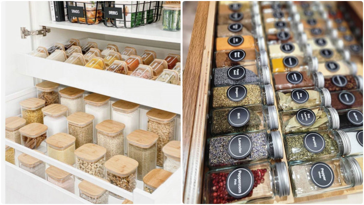 اصول چیدمان حبوبات در کشو آشپزخانه برای دسترسی سریعتر اصول چیدمان حبوبات در کشو آشپزخانه برای دسترسی سریعتر