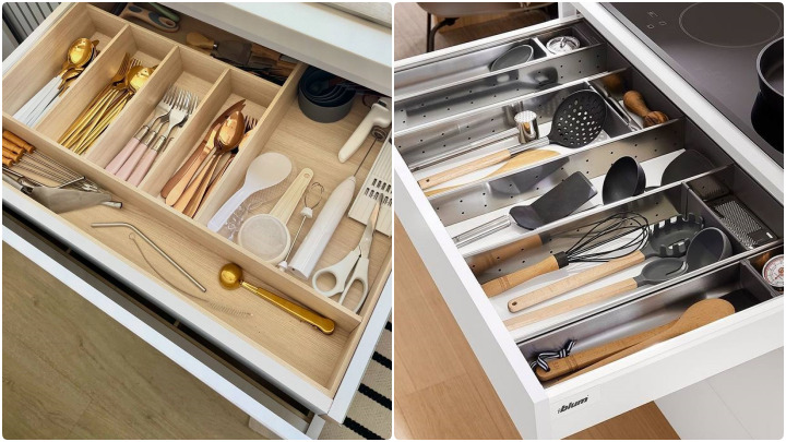 اصول چیدمان قاشق و چنگال در کشو آشپزخانه برای دسترسی سریعتر اصول چیدمان قاشق و چنگال در کشو آشپزخانه برای دسترسی سریعتر