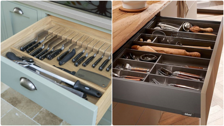 اصول چیدمان قاشق و چنگال در کشو آشپزخانه برای دسترسی سریعتر اصول چیدمان قاشق و چنگال در کشو آشپزخانه برای دسترسی سریعتر
