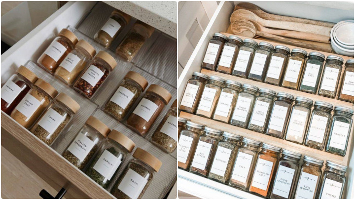 اصول چیدمان ادویه در کشو آشپزخانه برای دسترسی سریعتر اصول چیدمان ادویه در کشو آشپزخانه برای دسترسی سریعتر