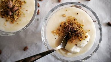 طرز تهیه دسر گبوله پسته‌ای عربی