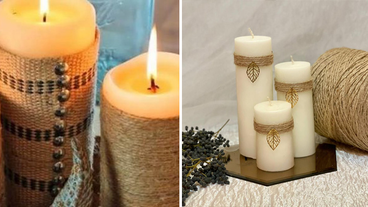 شمع با کنف شمع با کنف