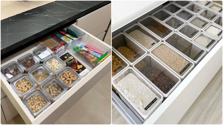 چیدمان کشو آشپزخانه با دسته بندی وسایل بر اساس نوع و کاربردشان برای دسترسی سریعتر چیدمان کشو آشپزخانه با دسته بندی وسایل بر اساس نوع و کاربردشان برای دسترسی سریعتر