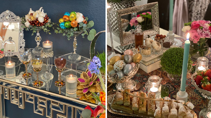 ایده برای ظرف هفت سین لاکچری