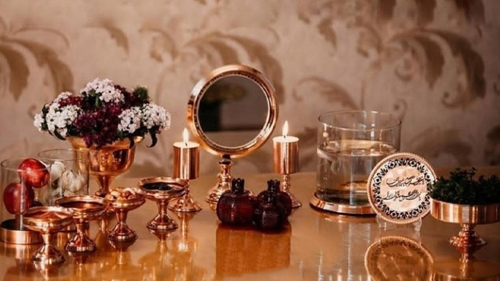 ظرف کریستالی برای سال نو