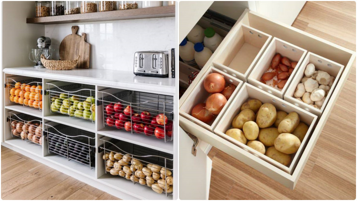 اصول چیدمان میوهها و سبزیجات در کشو آشپزخانه برای دسترسی سریعتر اصول چیدمان میوهها و سبزیجات در کشو آشپزخانه برای دسترسی سریعتر