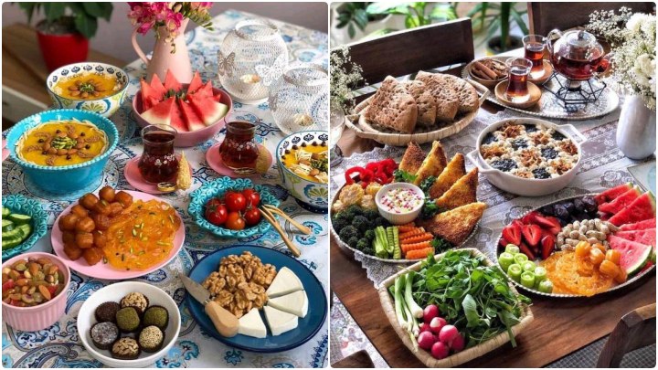 سفره افطار در ماه رمضان