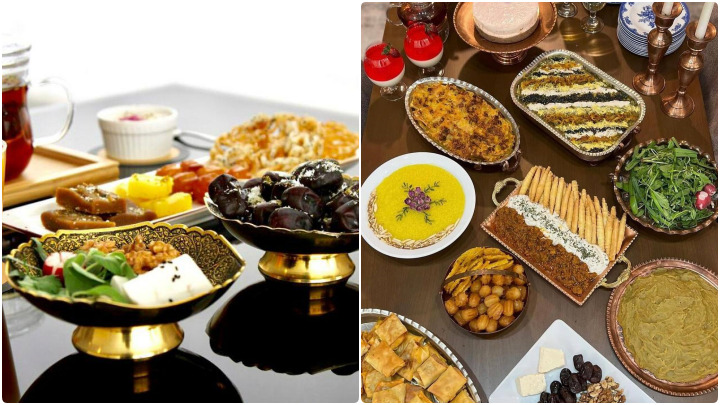 سفره افطار شیک در ماه رمضان