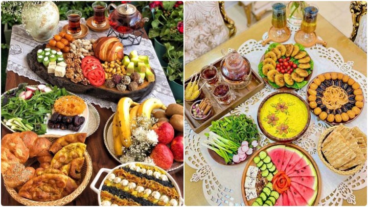 سفره افطار باکلاس در ماه رمضان