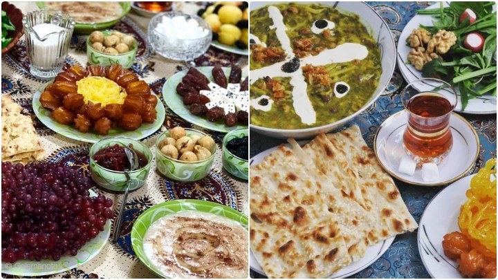 غذا در سفره افطاری